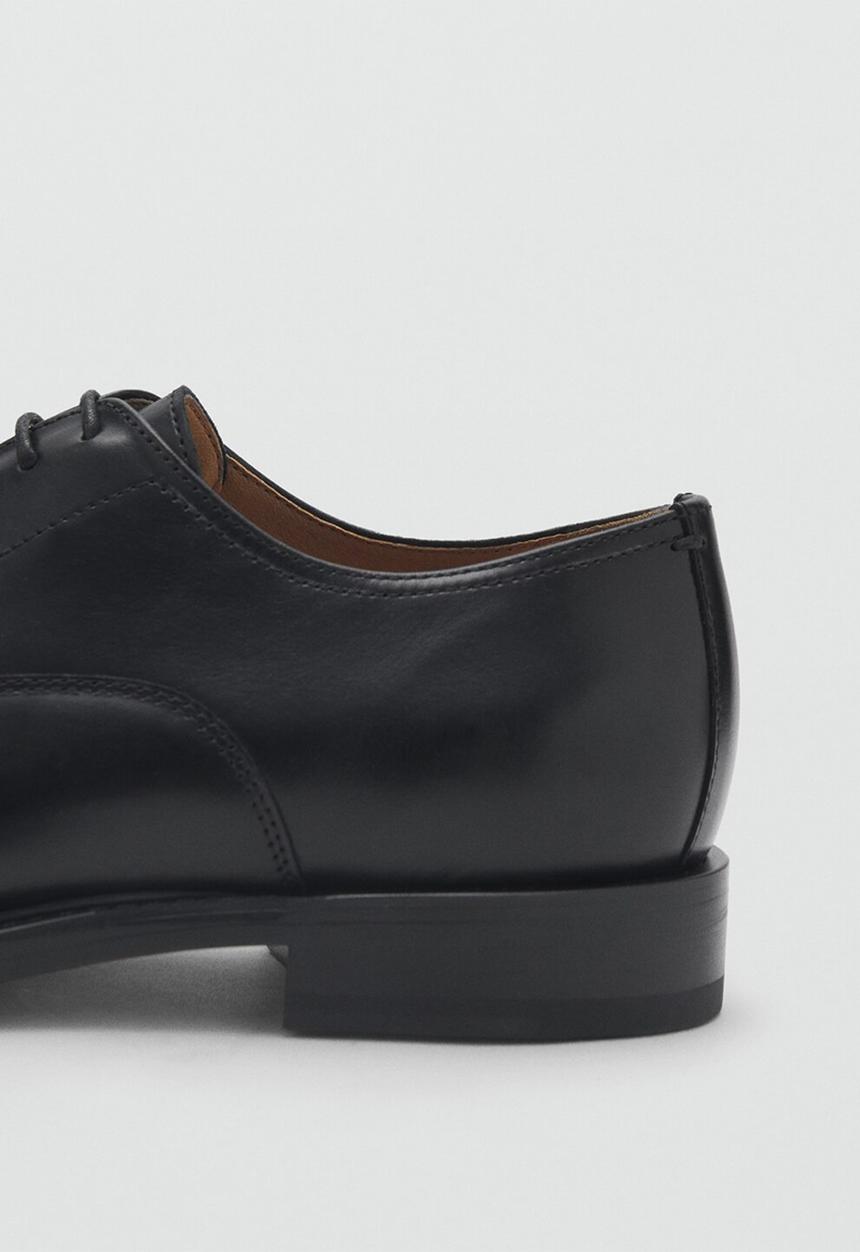 MANGO - Shoes Turin - Black Leather