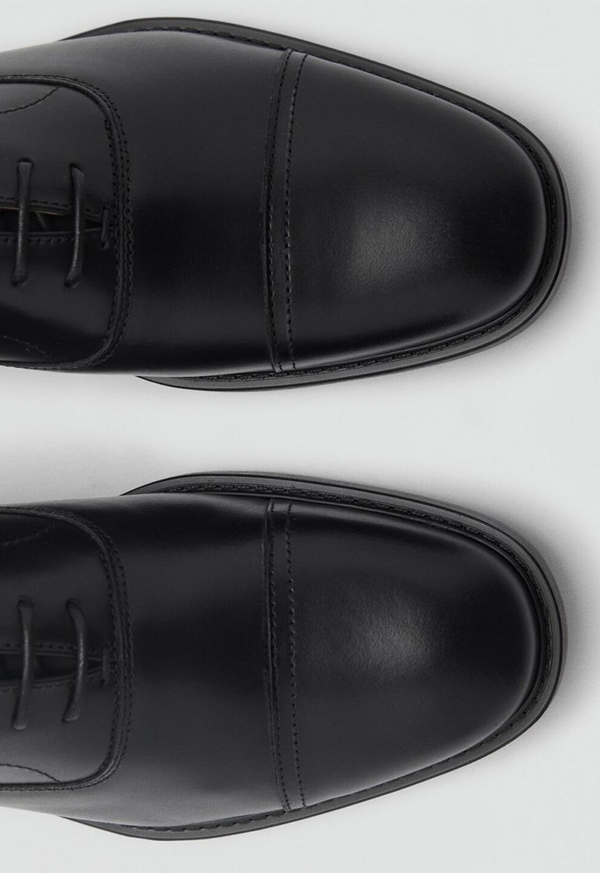 MANGO - Shoes Turin - Black Leather