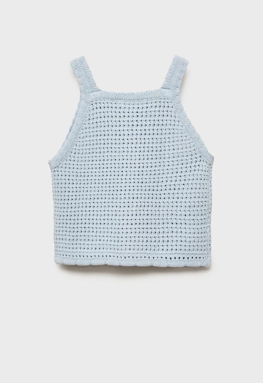 MANGO - Top azores - light pastel blue