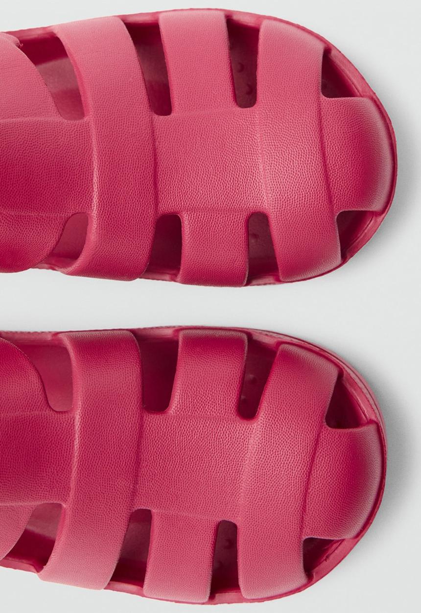 MANGO - Beach shoes poolf - medium red