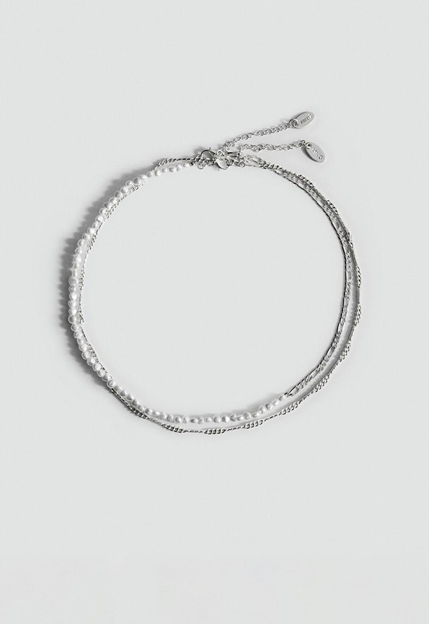 MANGO - Adelaida necklace - silver