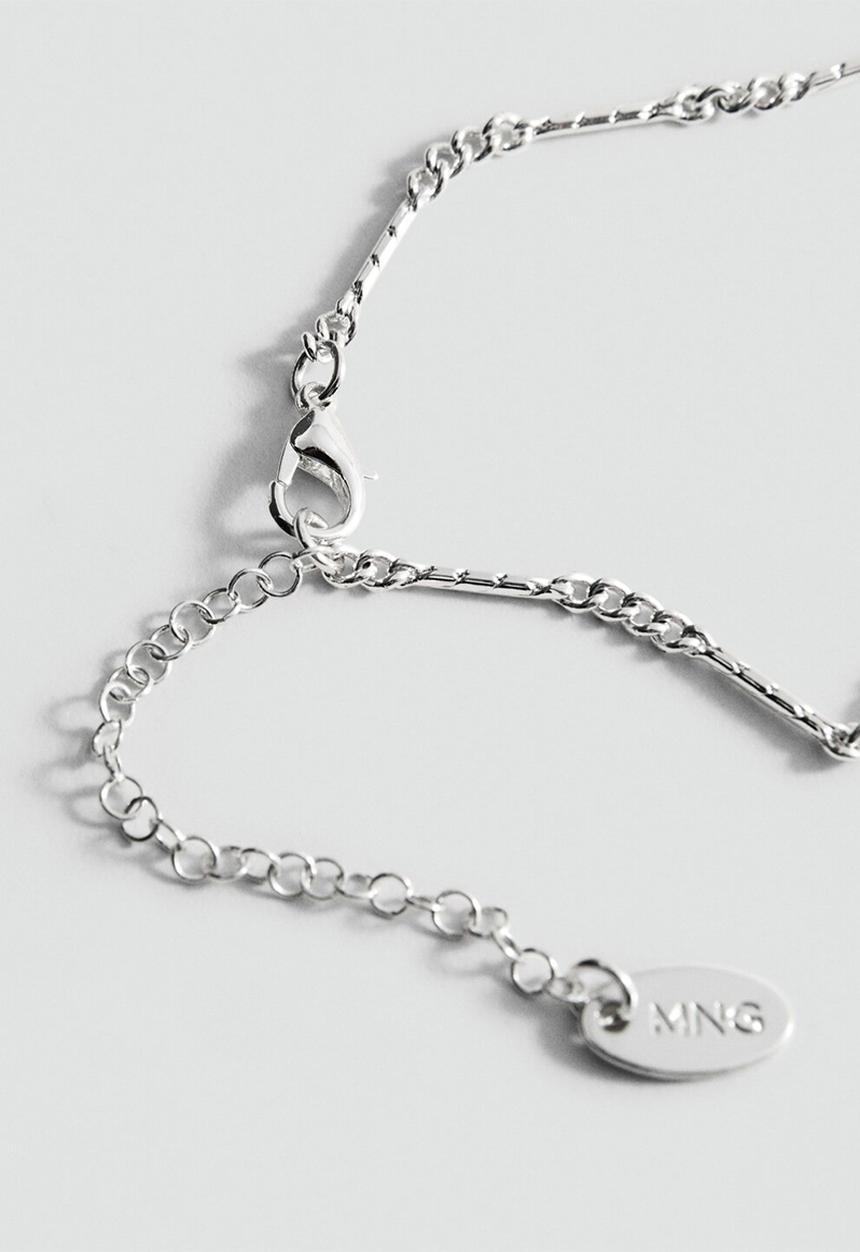 MANGO - Adelaida necklace - silver