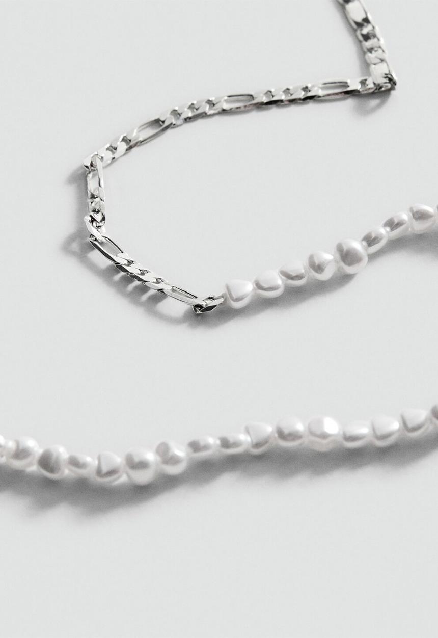 MANGO - Adelaida necklace - silver
