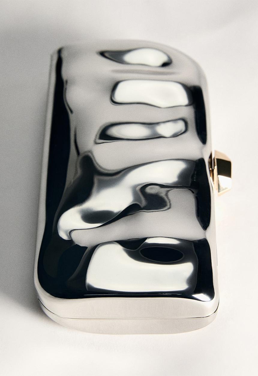 MANGO - Patri handbag - silver