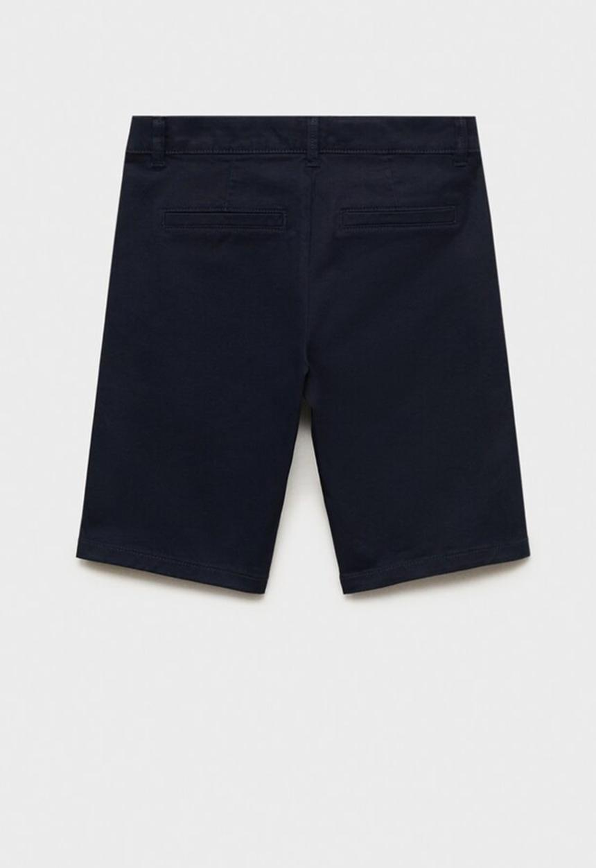 MANGO - Bermudas pico - navy