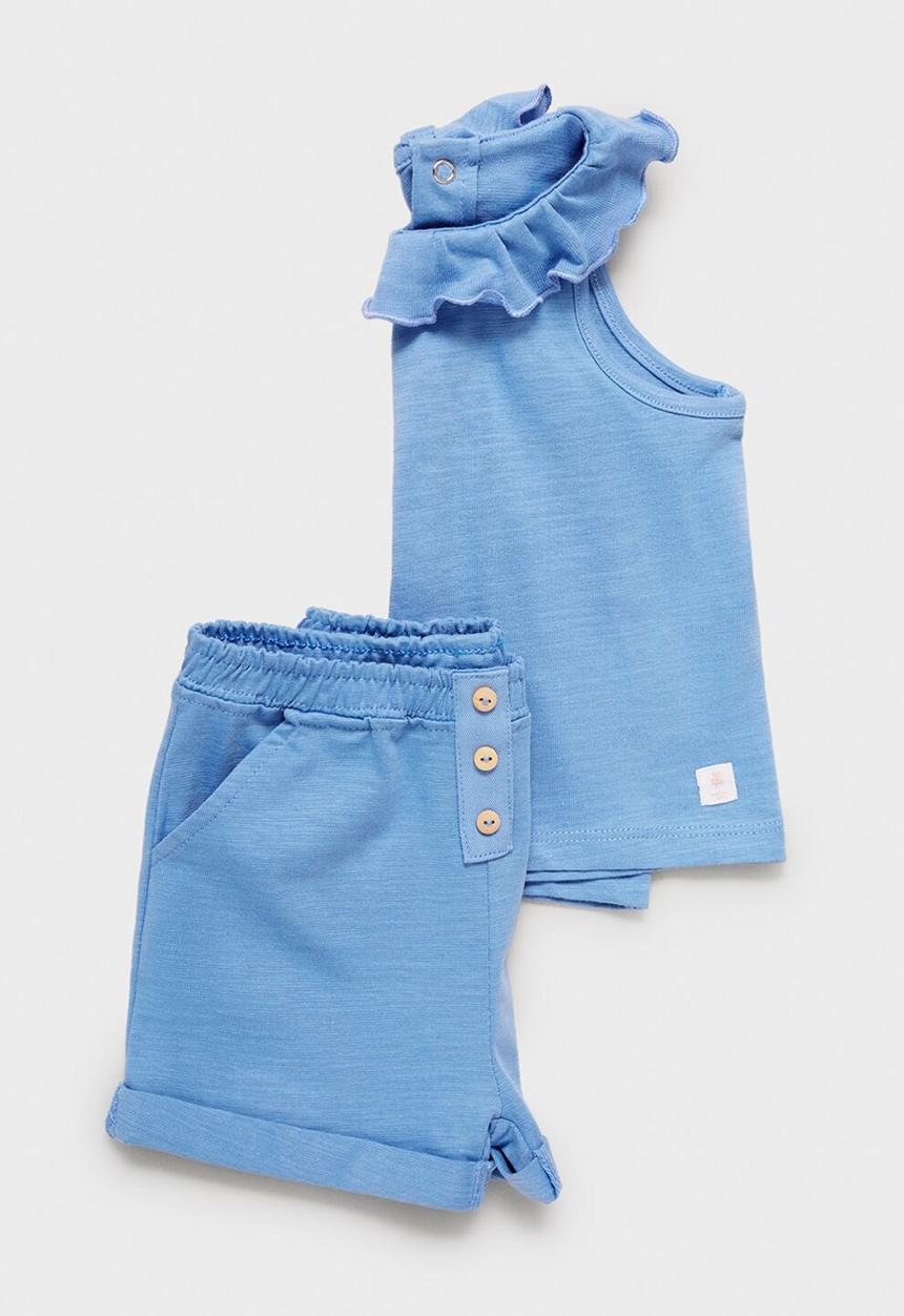 MANGO - Shorts blue - medium blue