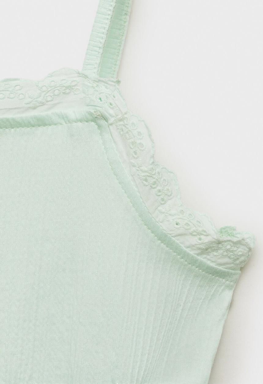 MANGO - Top bimba - light/pastel green