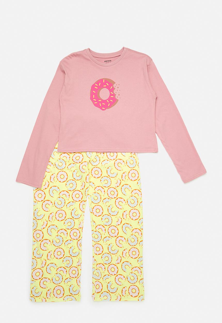 Pop Candy - Pj set - dusty pink /donuts