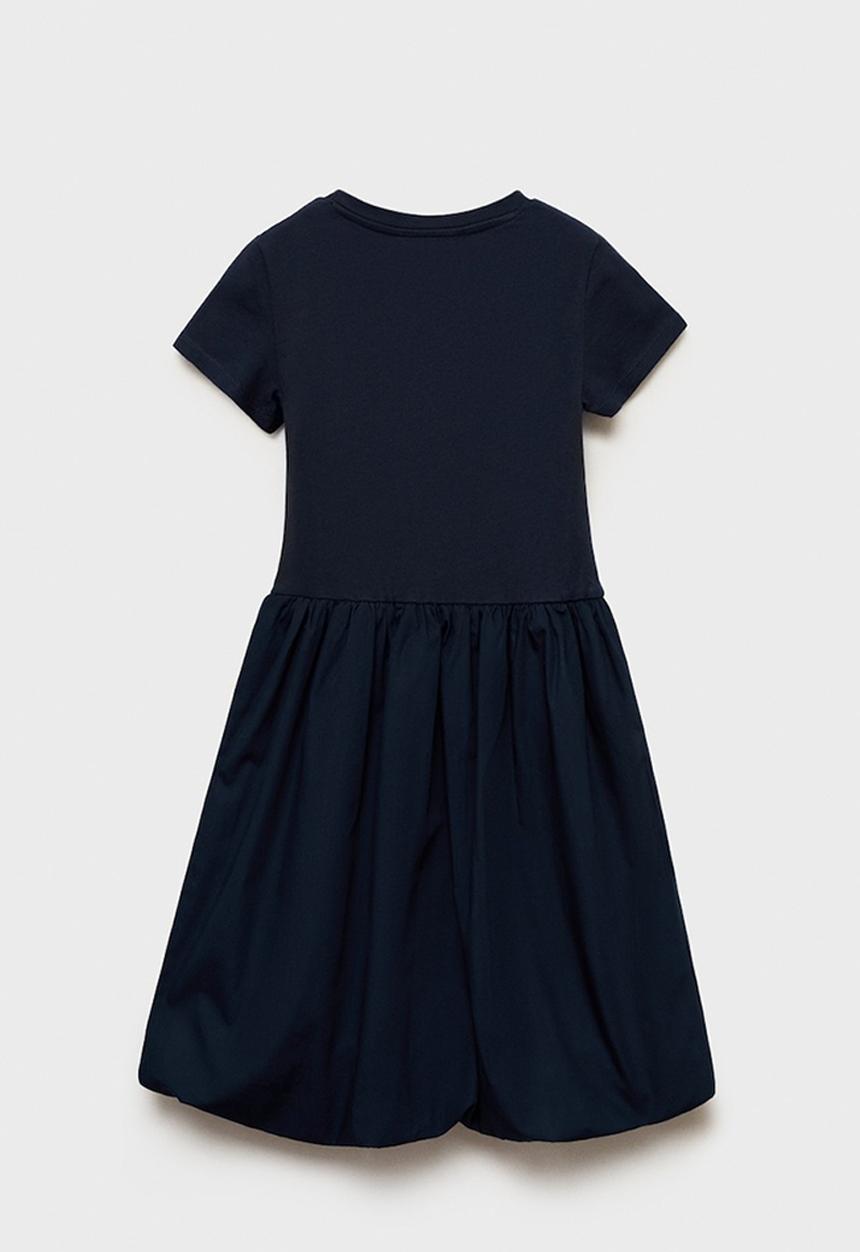 MANGO - Dress balloon - navy