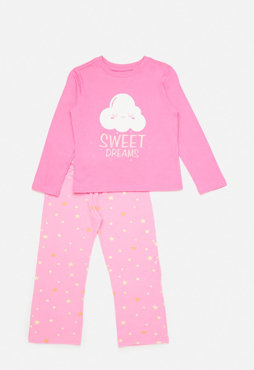 Pop Candy - Pj set -african pink/stars
