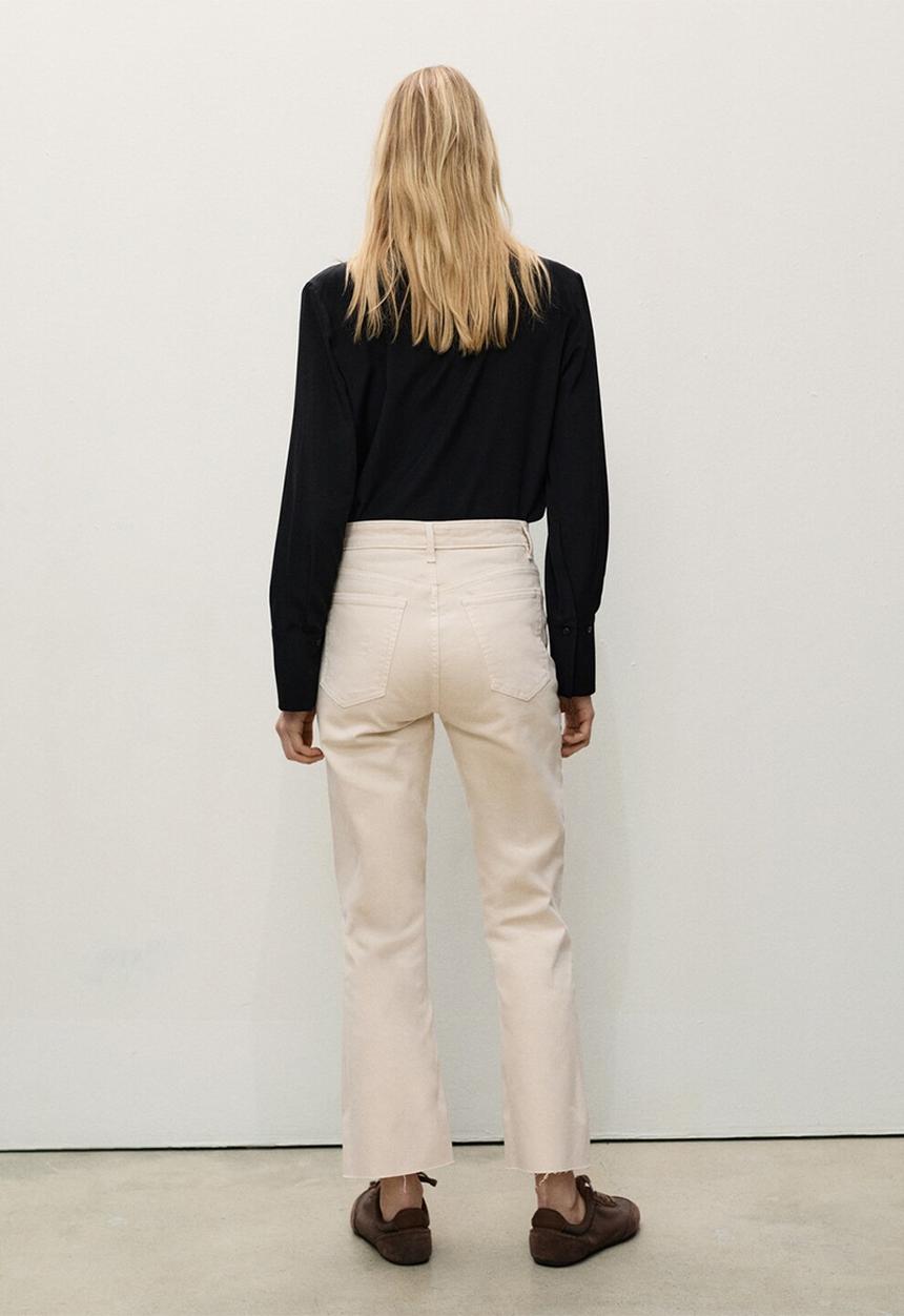 MANGO - Jeans Sienna - Light Beige