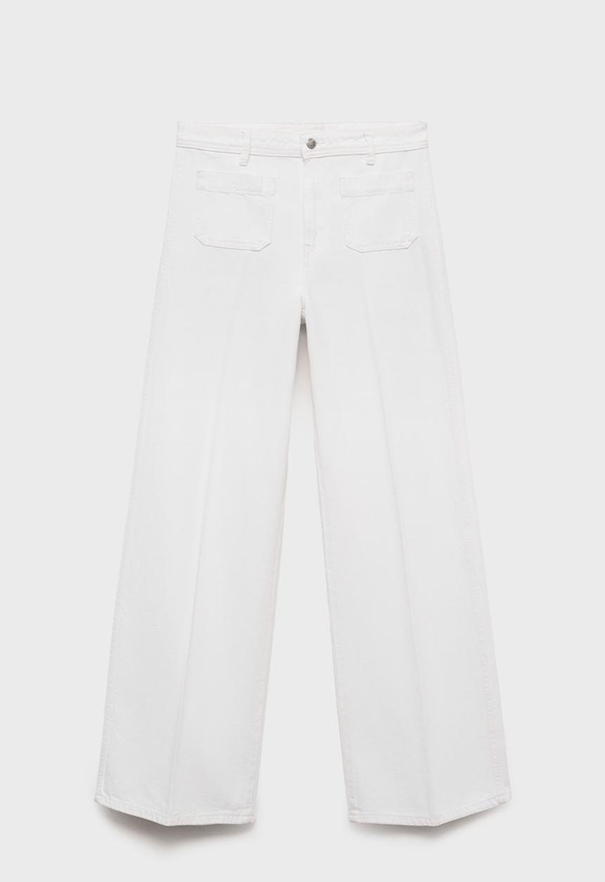 MANGO - Jeans Emma - White
