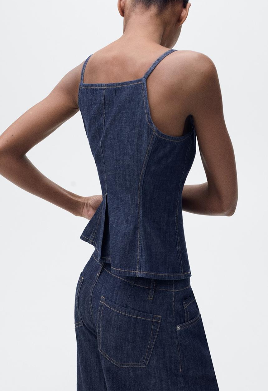 MANGO - Jeans Lia - Open Blue
