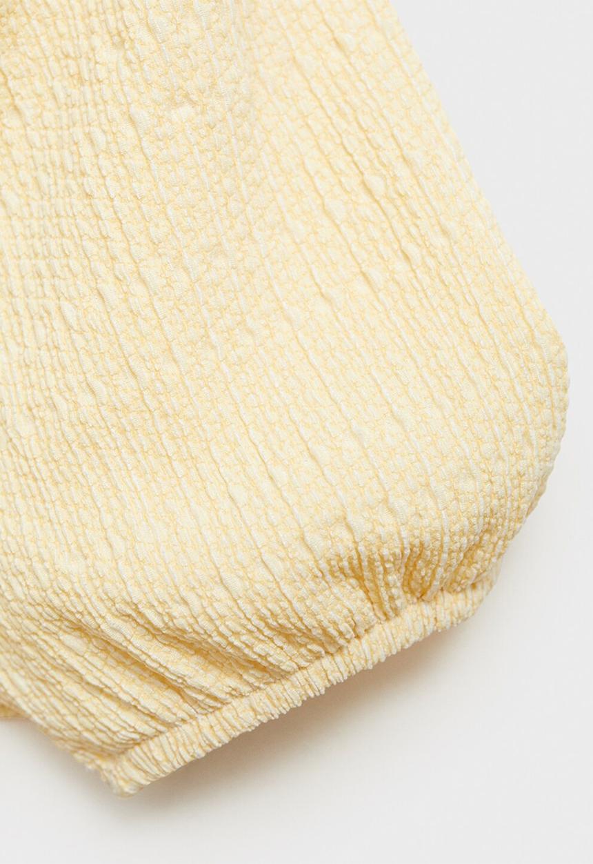 MANGO - Dress pie - light pastel yellow