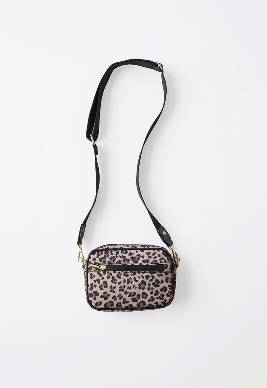 Cotton On - Catie Camera Bag - Taupy Brown/Bengal Leopard