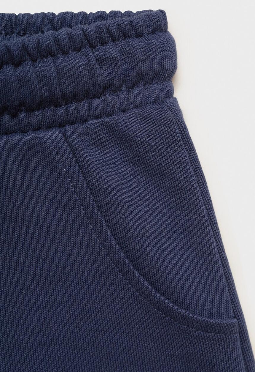 MANGO - Shorts lea - navy