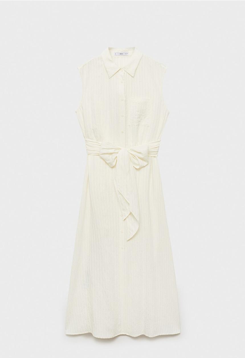MANGO - Dress Sero - Light Beige