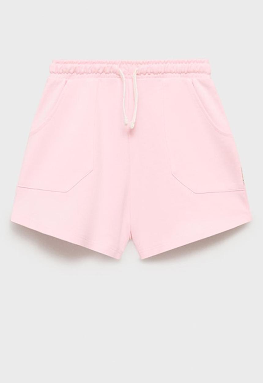MANGO - Shorts lea - pink