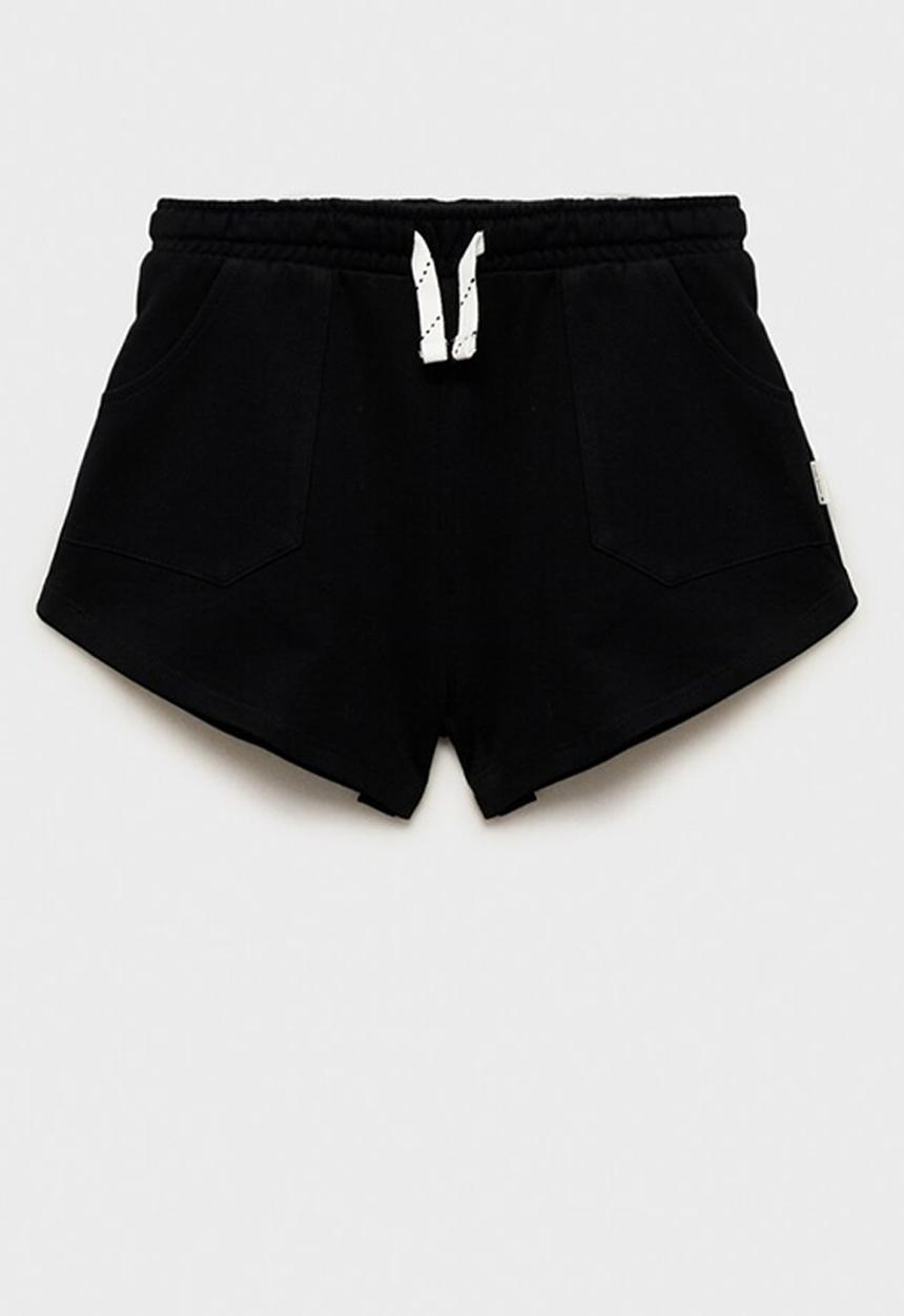 MANGO - Shorts lea - black