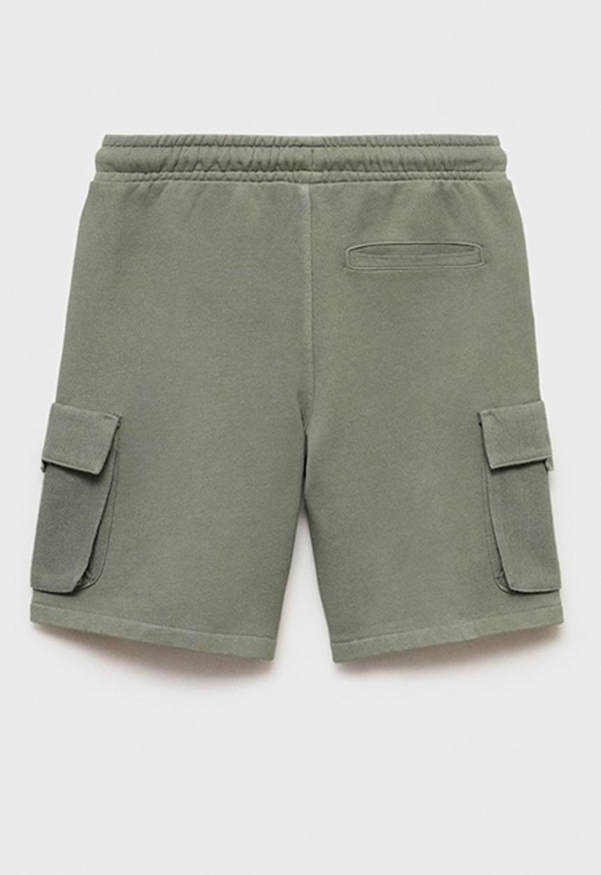 MANGO - Bermudas cargos - light pastel green