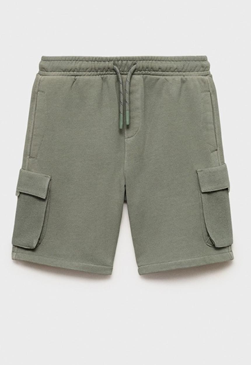 MANGO - Bermudas cargos - light pastel green