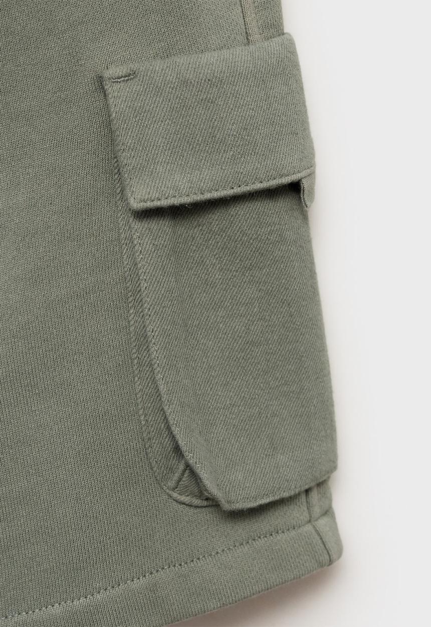 MANGO - Bermudas cargos - light pastel green