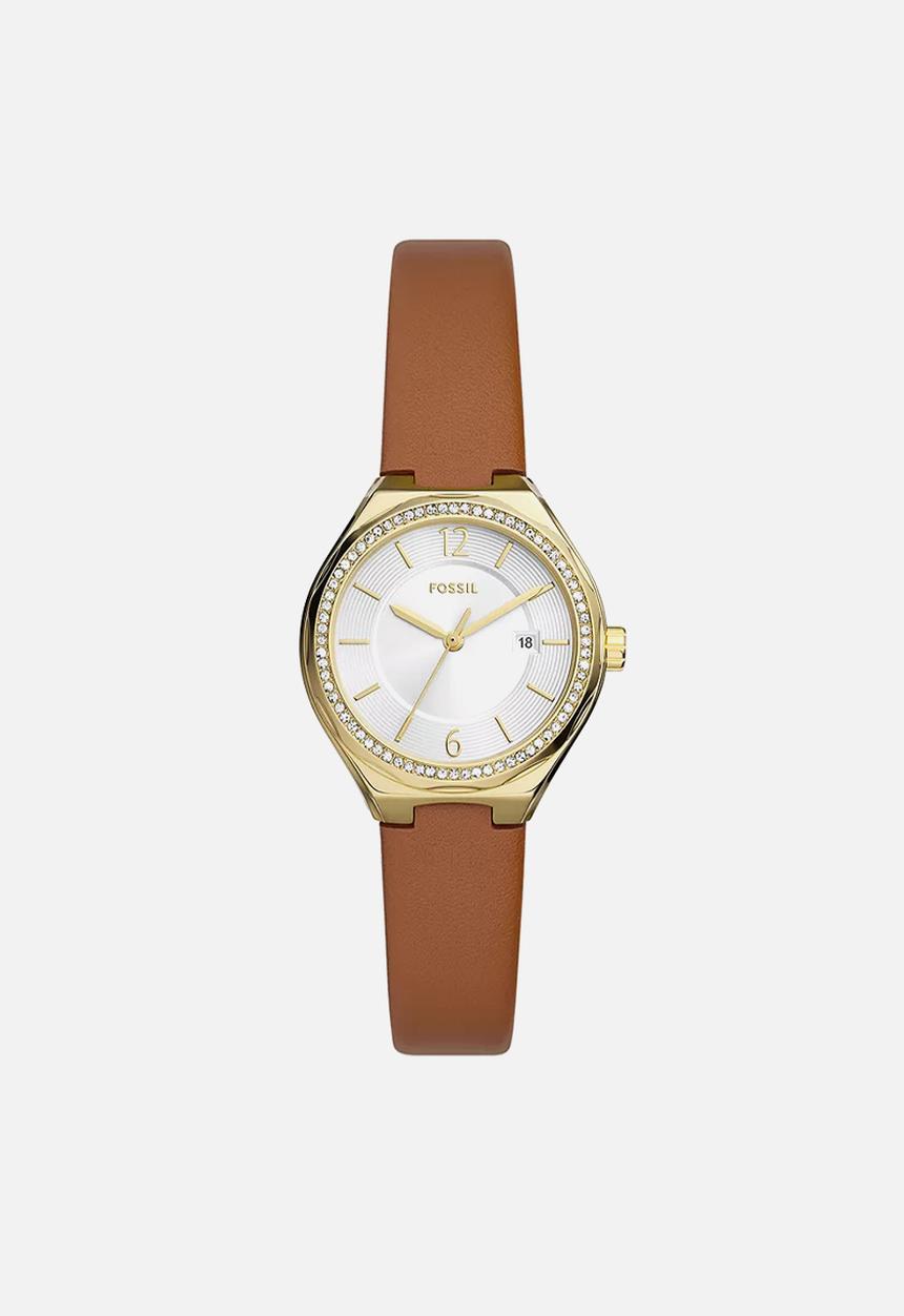 Fossil - Eevie BQ3957 watch - gold & brown