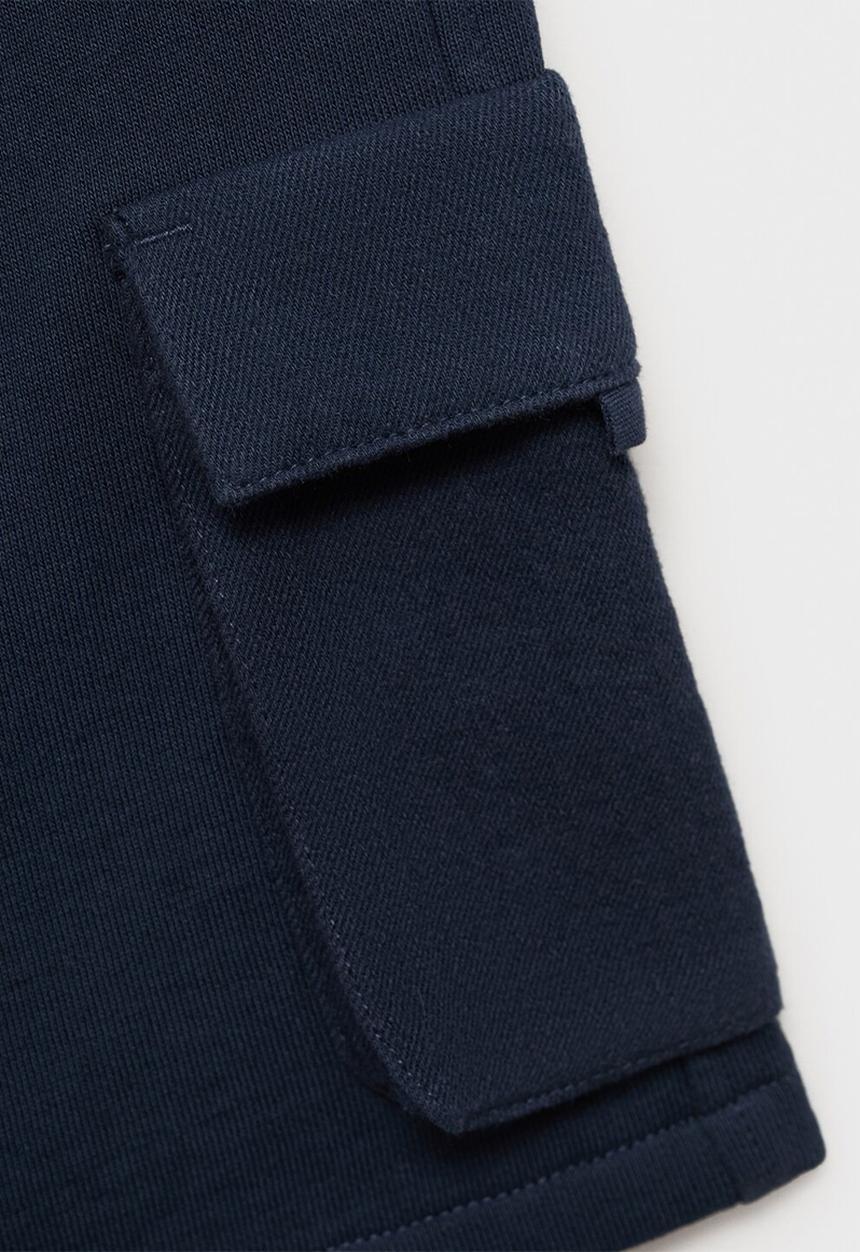 MANGO - Bermudas cargos - navy