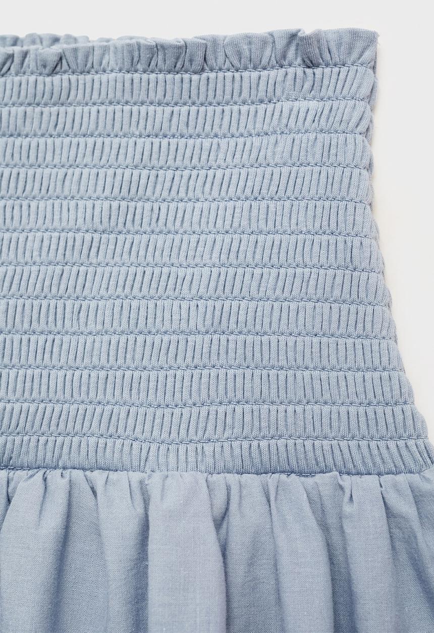 MANGO - Skirt cotta - light pastel blue
