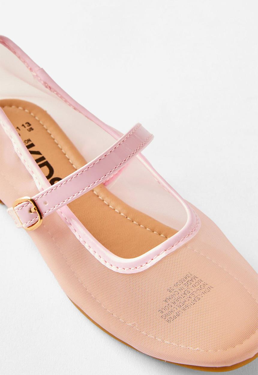 Cotton On - Olivia Ballet Flat - Tea Party Pink/Mesh