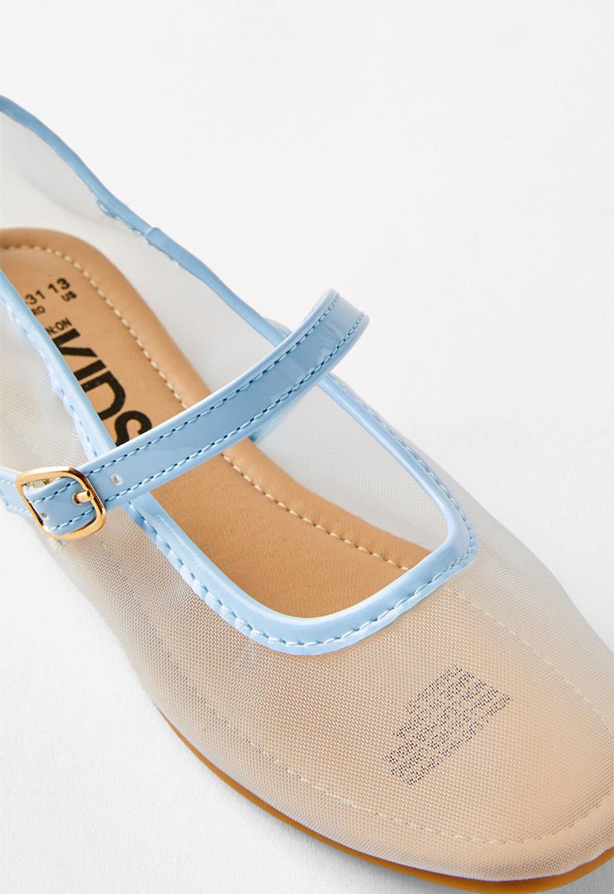 Cotton On - Olivia Ballet Flat - Dawn Blue/Mesh