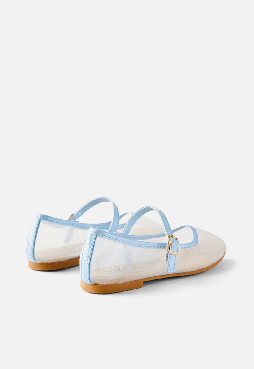 Cotton On - Olivia Ballet Flat - Dawn Blue/Mesh