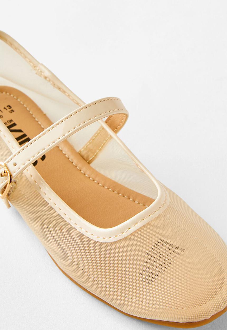 Cotton On - Olivia Ballet Flat - Pale Sand/Mesh