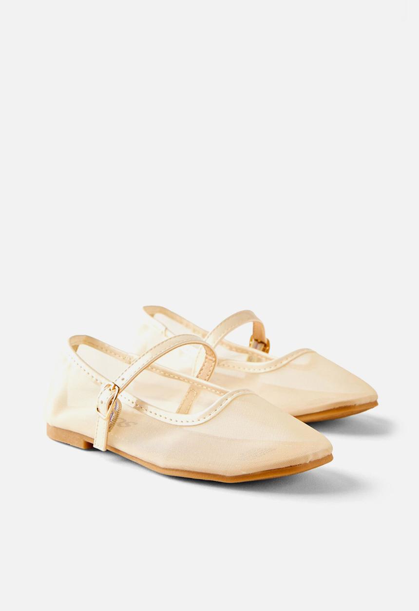 Cotton On - Olivia Ballet Flat - Pale Sand/Mesh