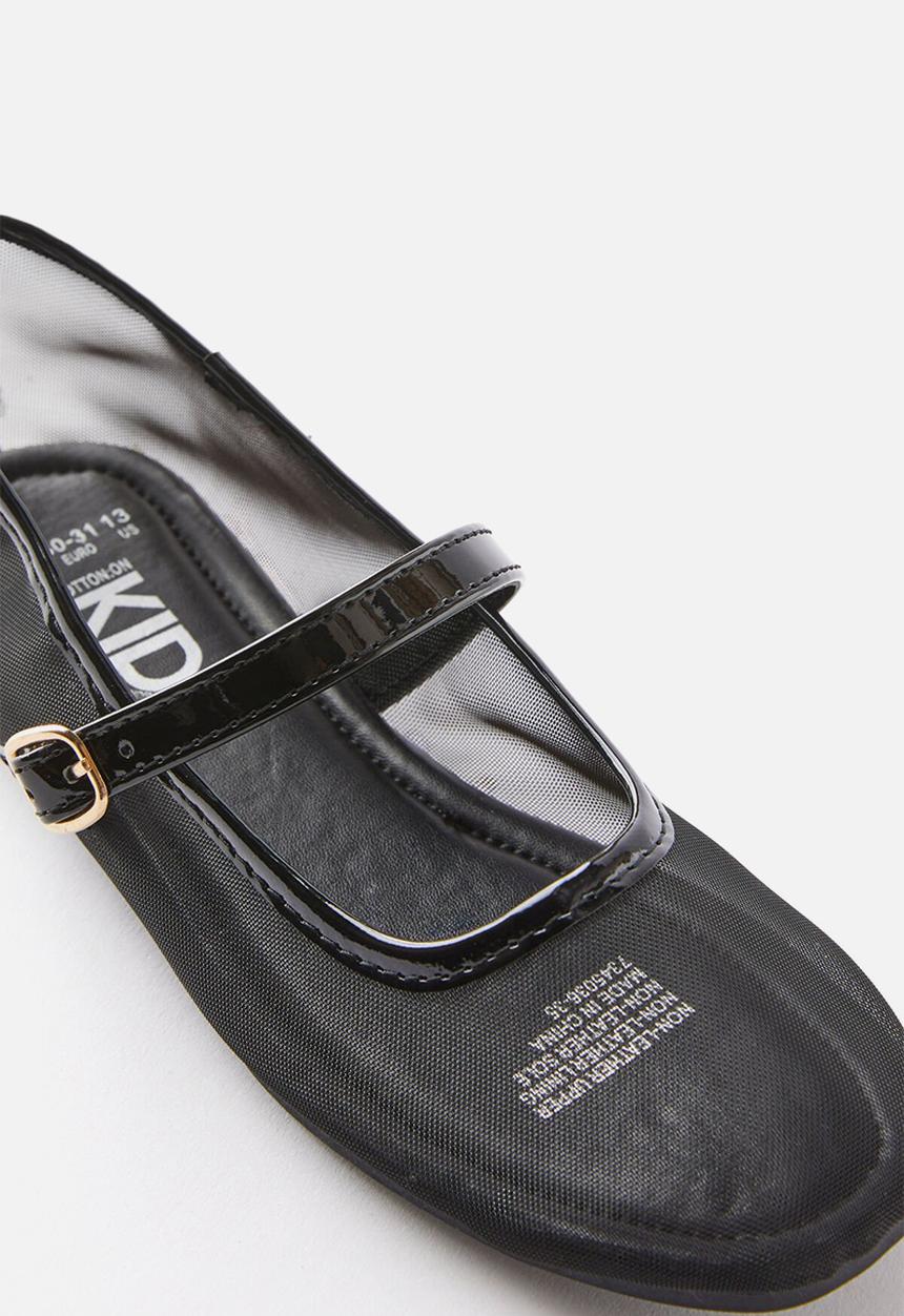 Cotton On - Olivia Ballet Flat - Black/Mesh