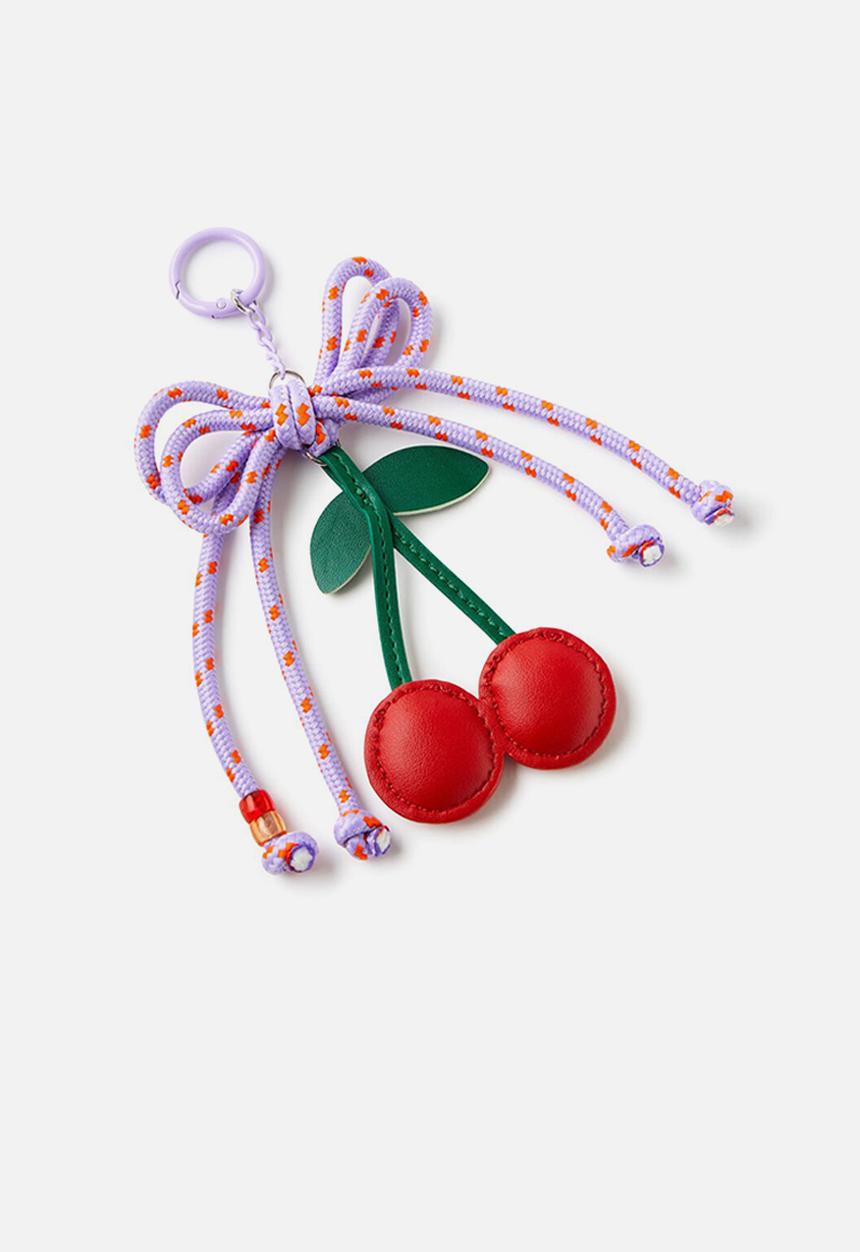 Cotton On - Brooklyn Bag Charm - Lilac Mood/Cherries