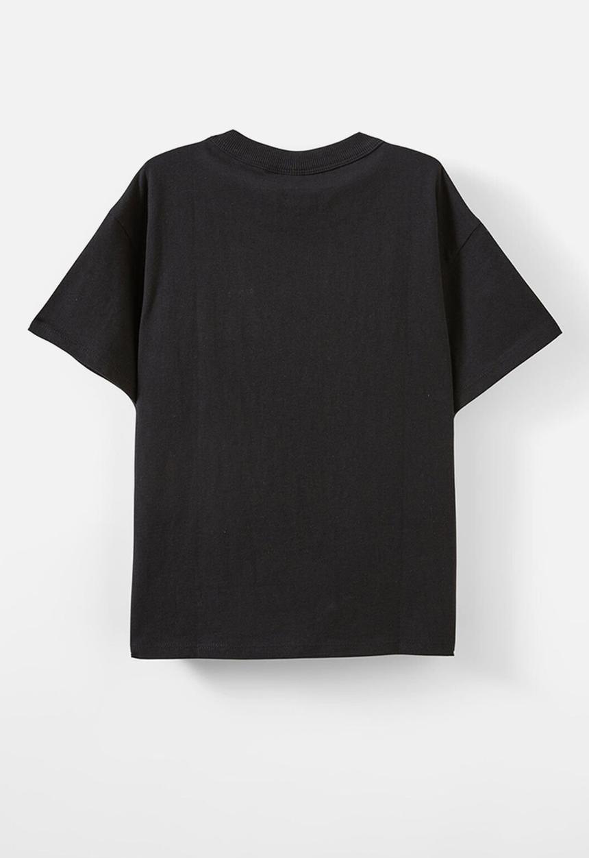 Cotton On - Licensed Drop Shoulder Short Sleeve Tee - Lcn Mar Black/Spiderman Icon