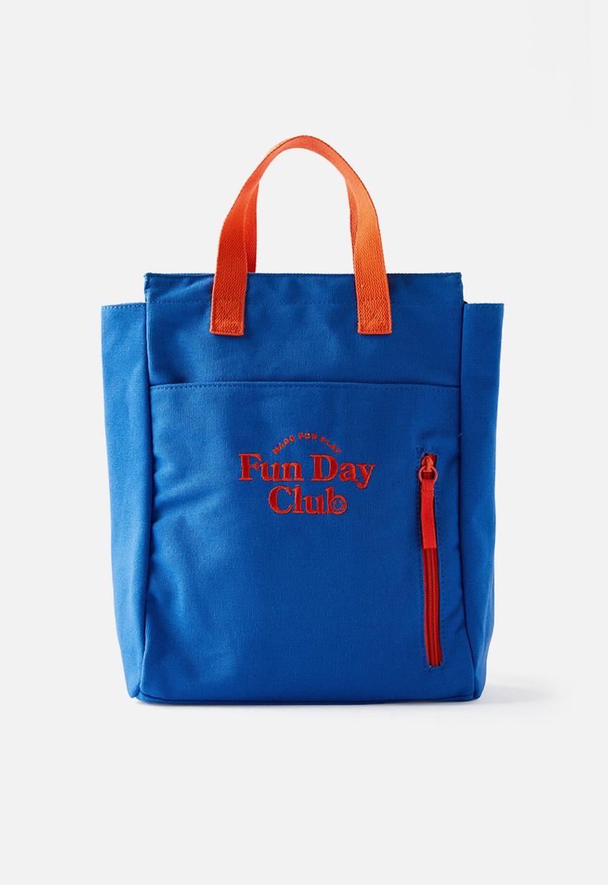 Cotton On - Fun Day Club Backpack - Harbour Blue/Chilli Pumpkin