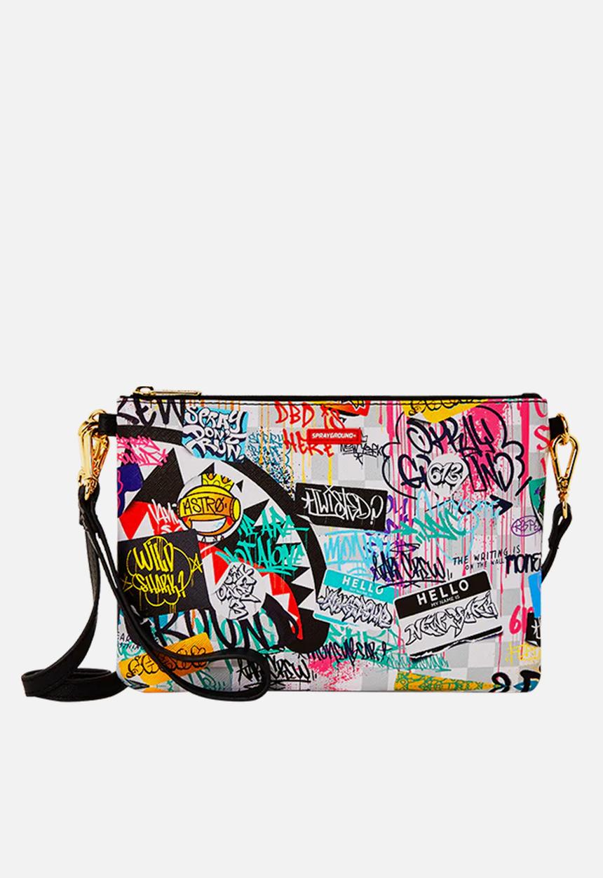 Sprayground - Sharks In Paris The Rizz (Cream) Crossbody Clutch bag-multi