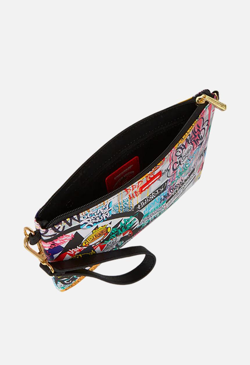 Sprayground - Sharks In Paris The Rizz (Cream) Crossbody Clutch bag-multi