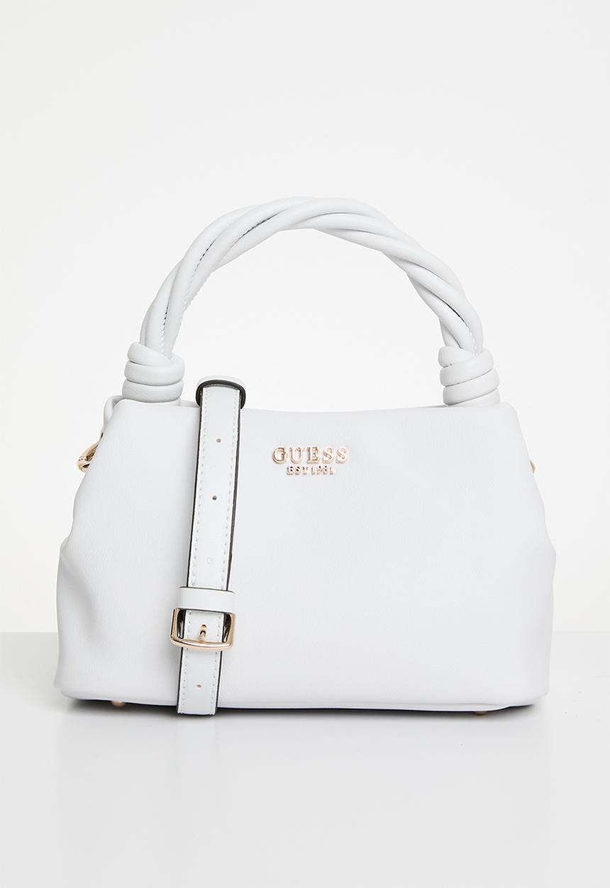 GUESS - Sansa top handle crossbody bag - white