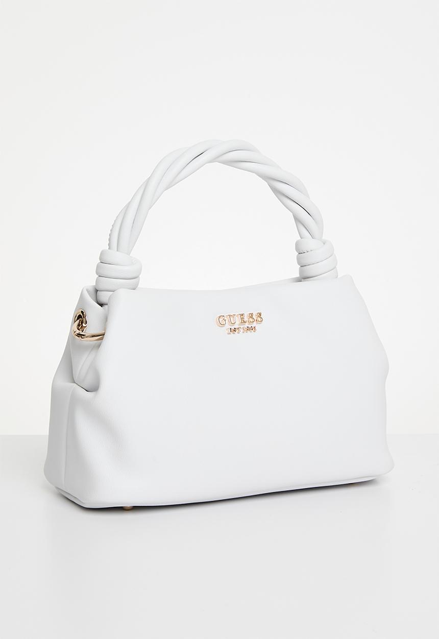 GUESS - Sansa top handle crossbody bag - white