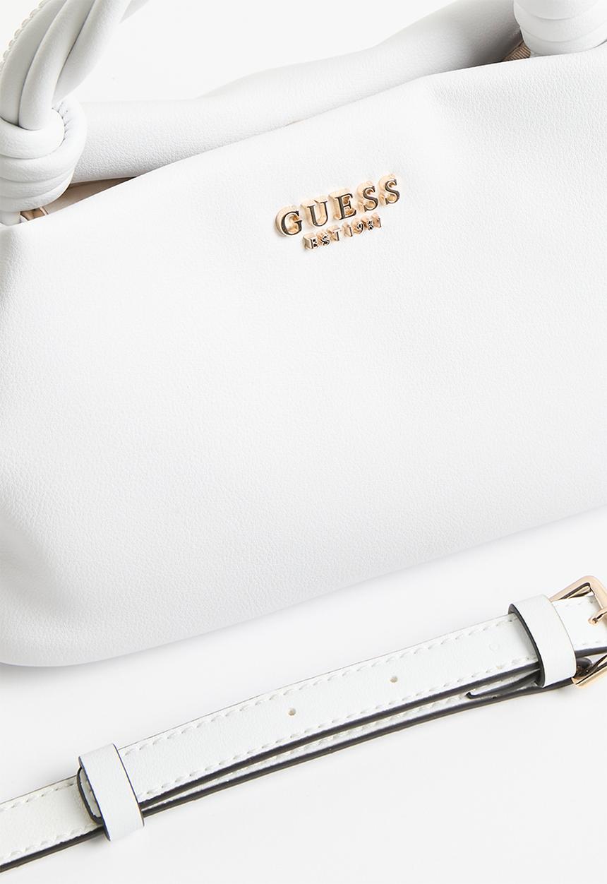 GUESS - Sansa top handle crossbody bag - white