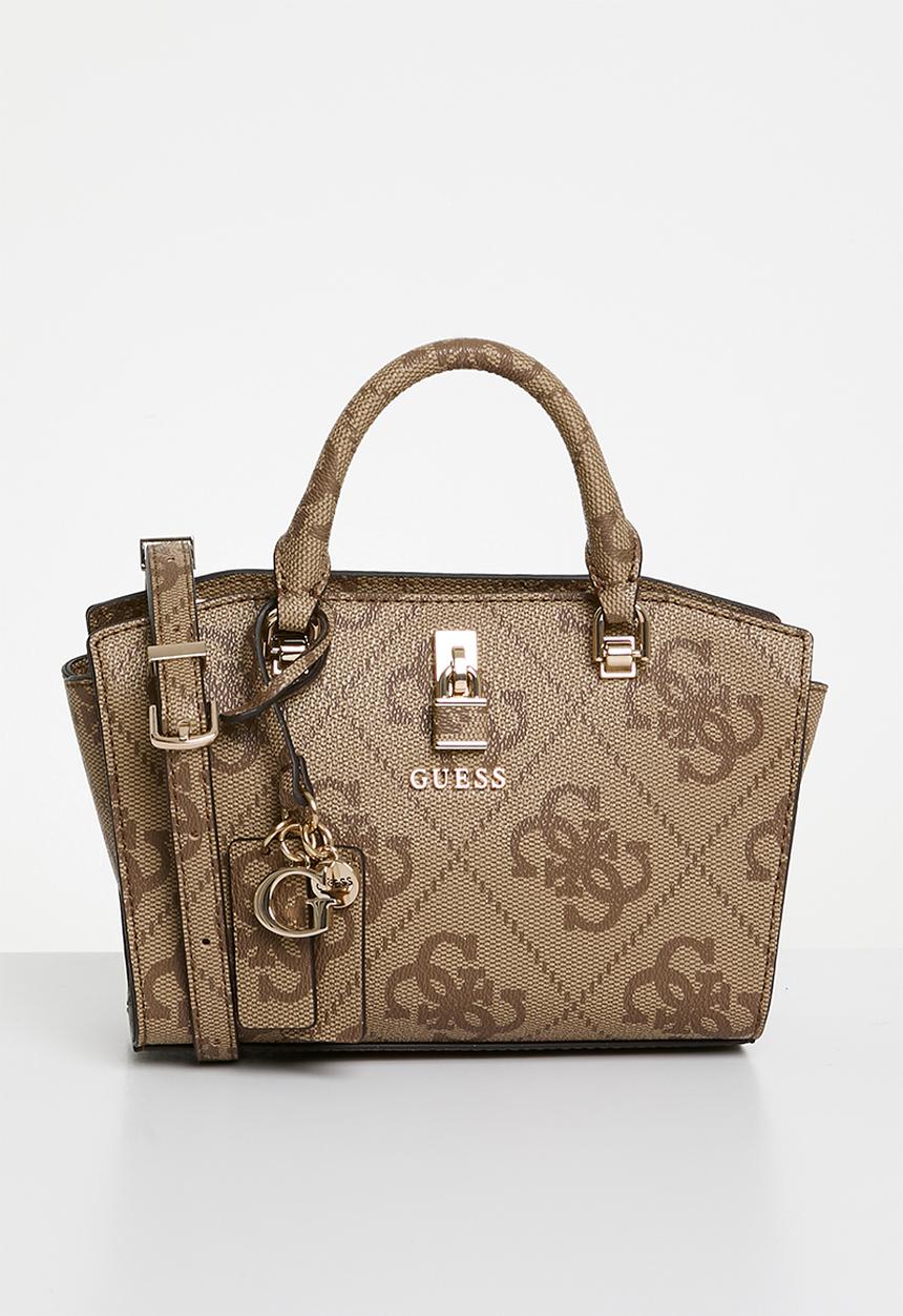 GUESS - Queensland mini satchel-latte