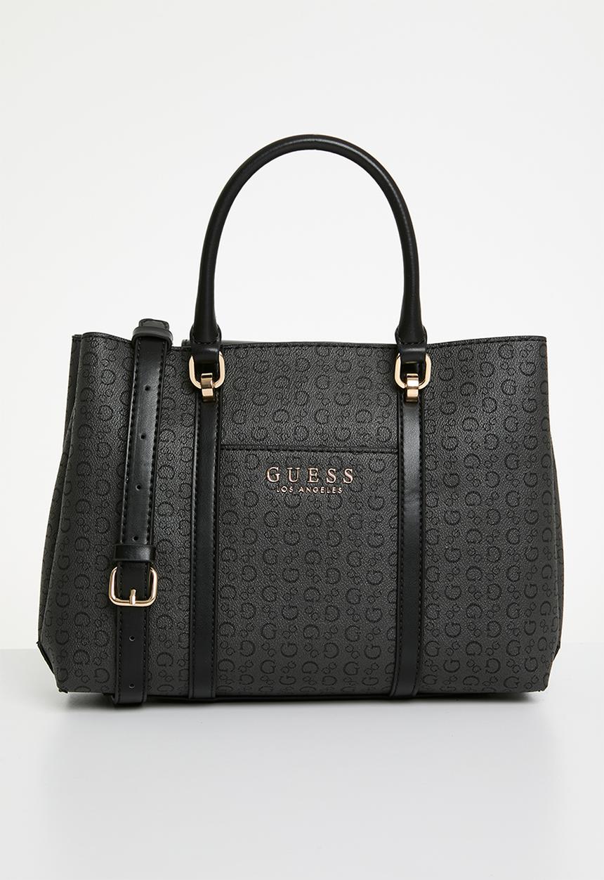 GUESS - Morrigan satchel bag - coal