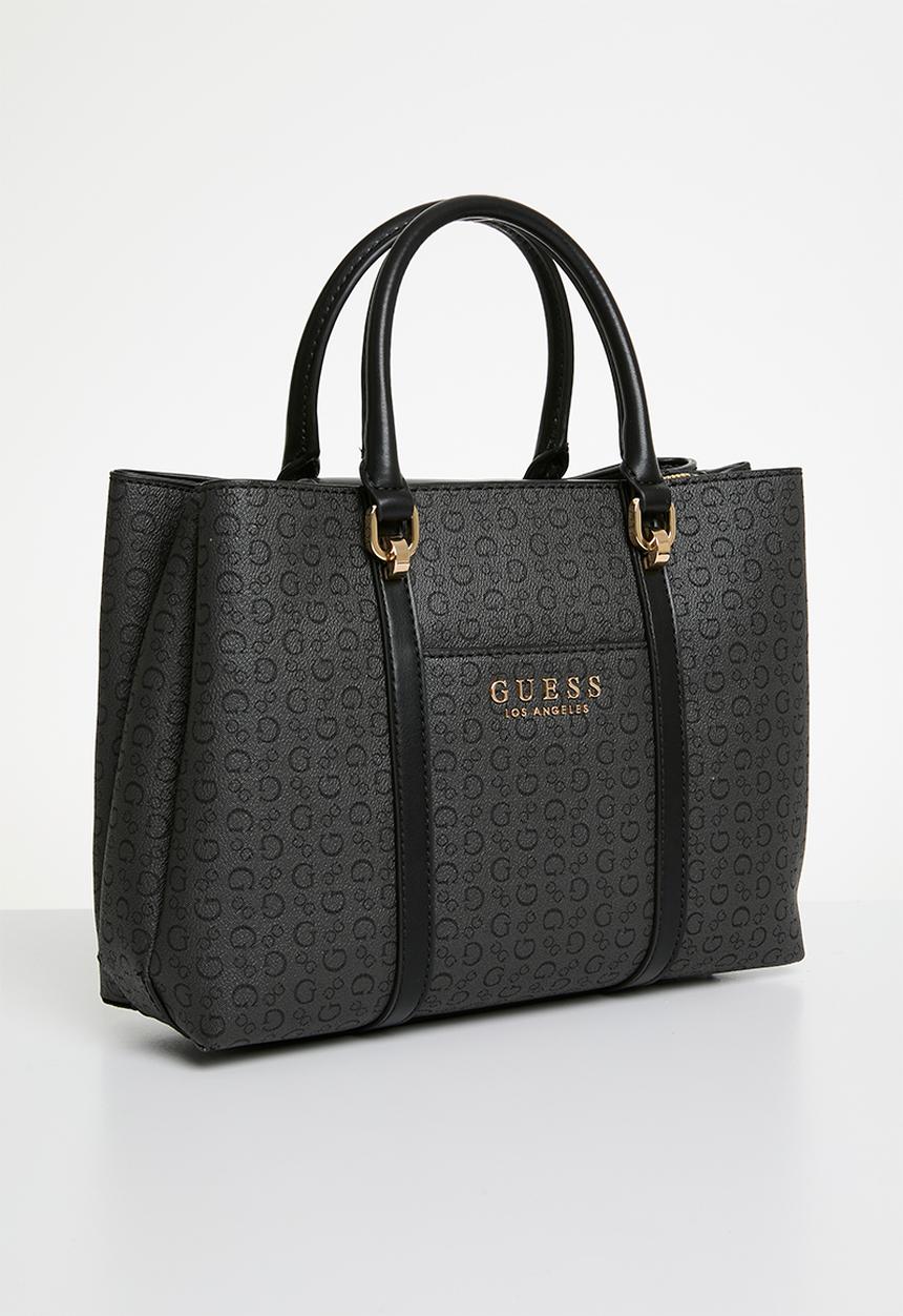GUESS - Morrigan satchel bag - coal