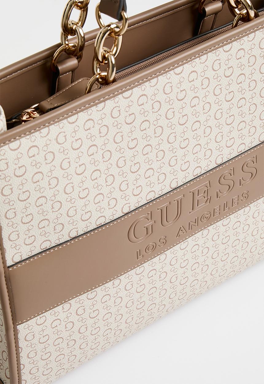GUESS - Devlon camera tote bag -  khaki
