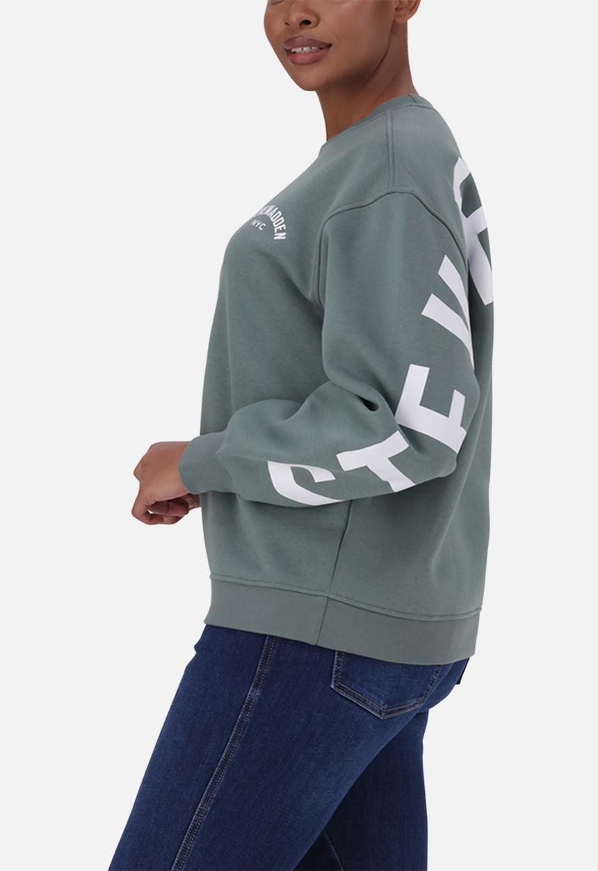 Steve Madden - Amelia oversized crew neck - sage green