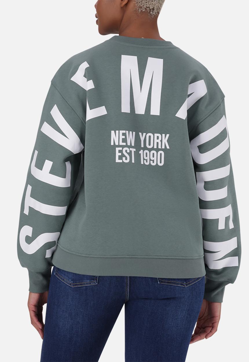 Steve Madden - Amelia oversized crew neck - sage green