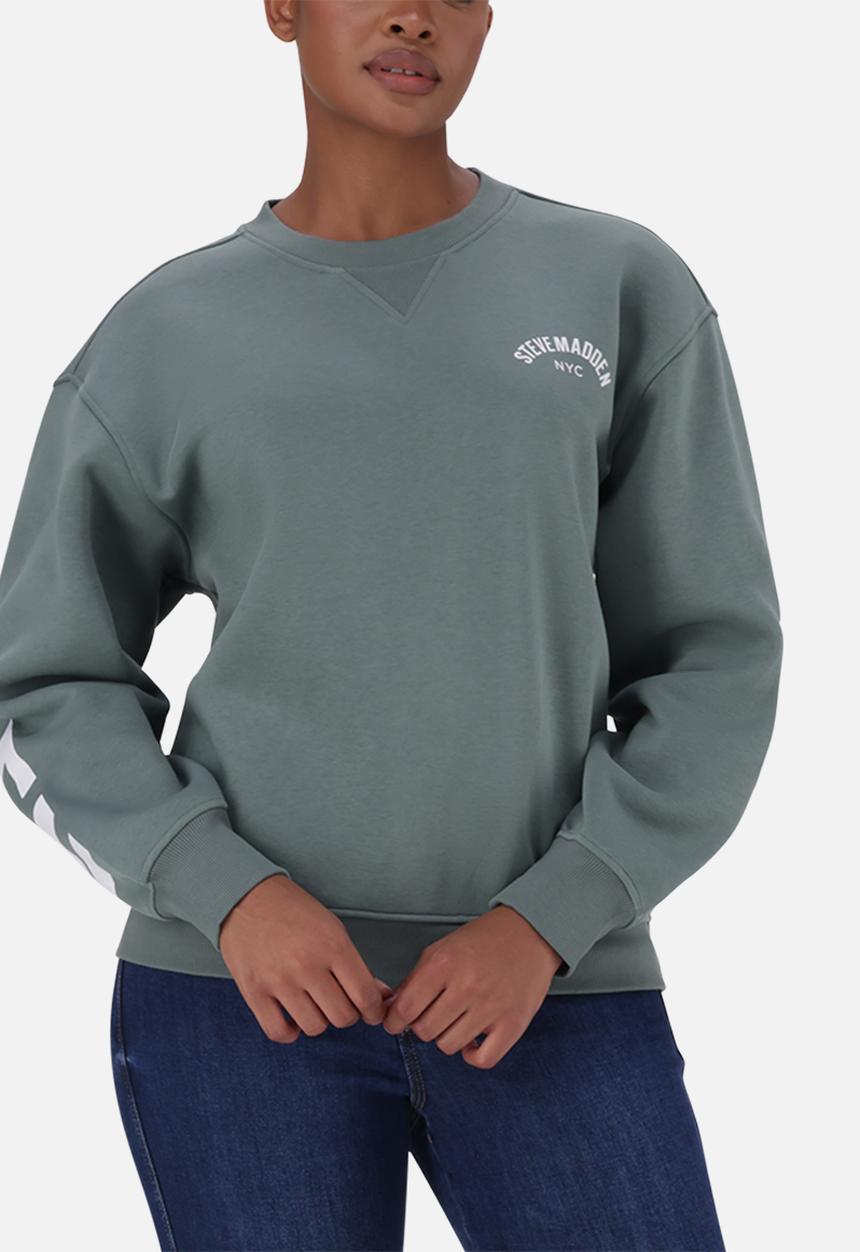 Steve Madden - Amelia oversized crew neck - sage green